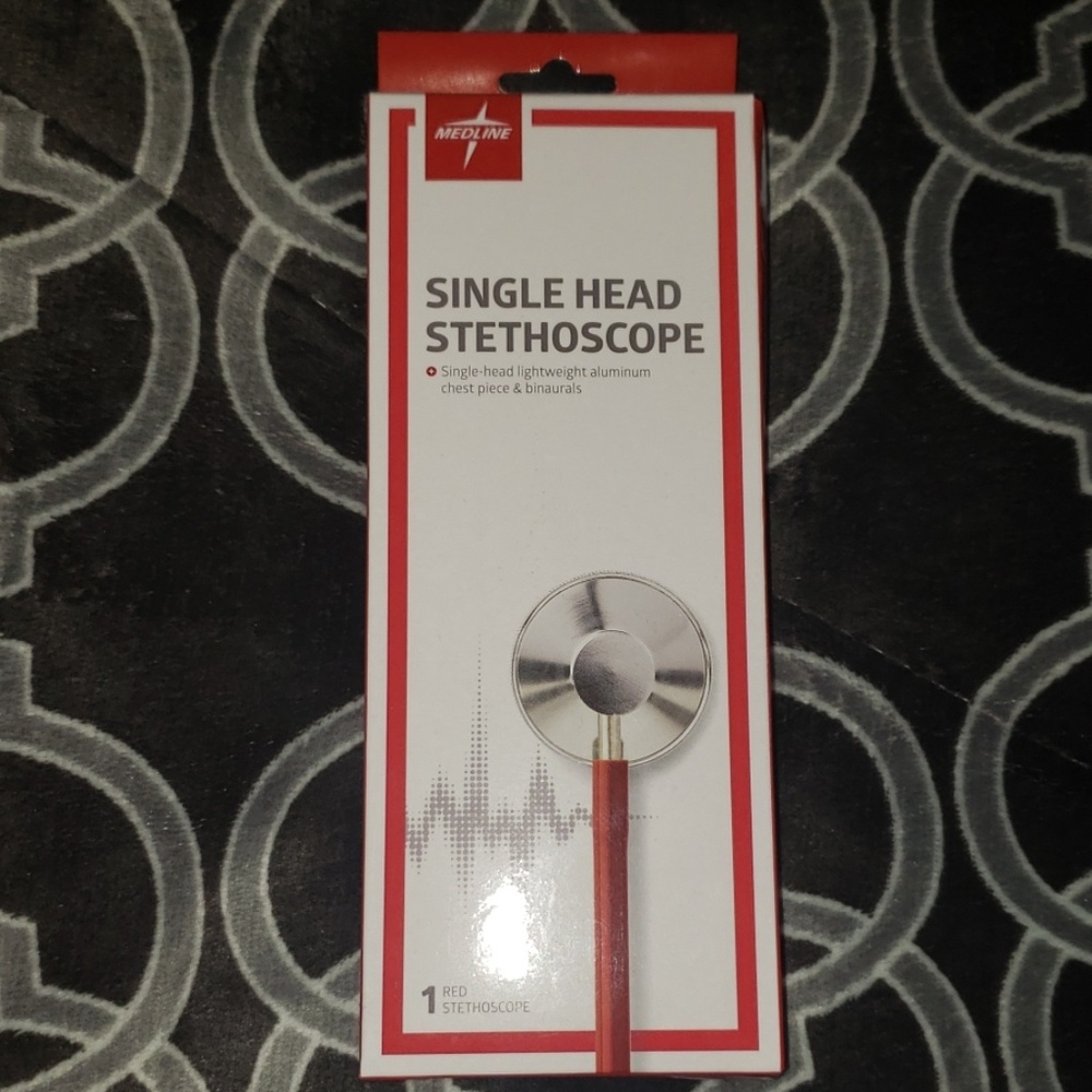 Medline red stethoscope